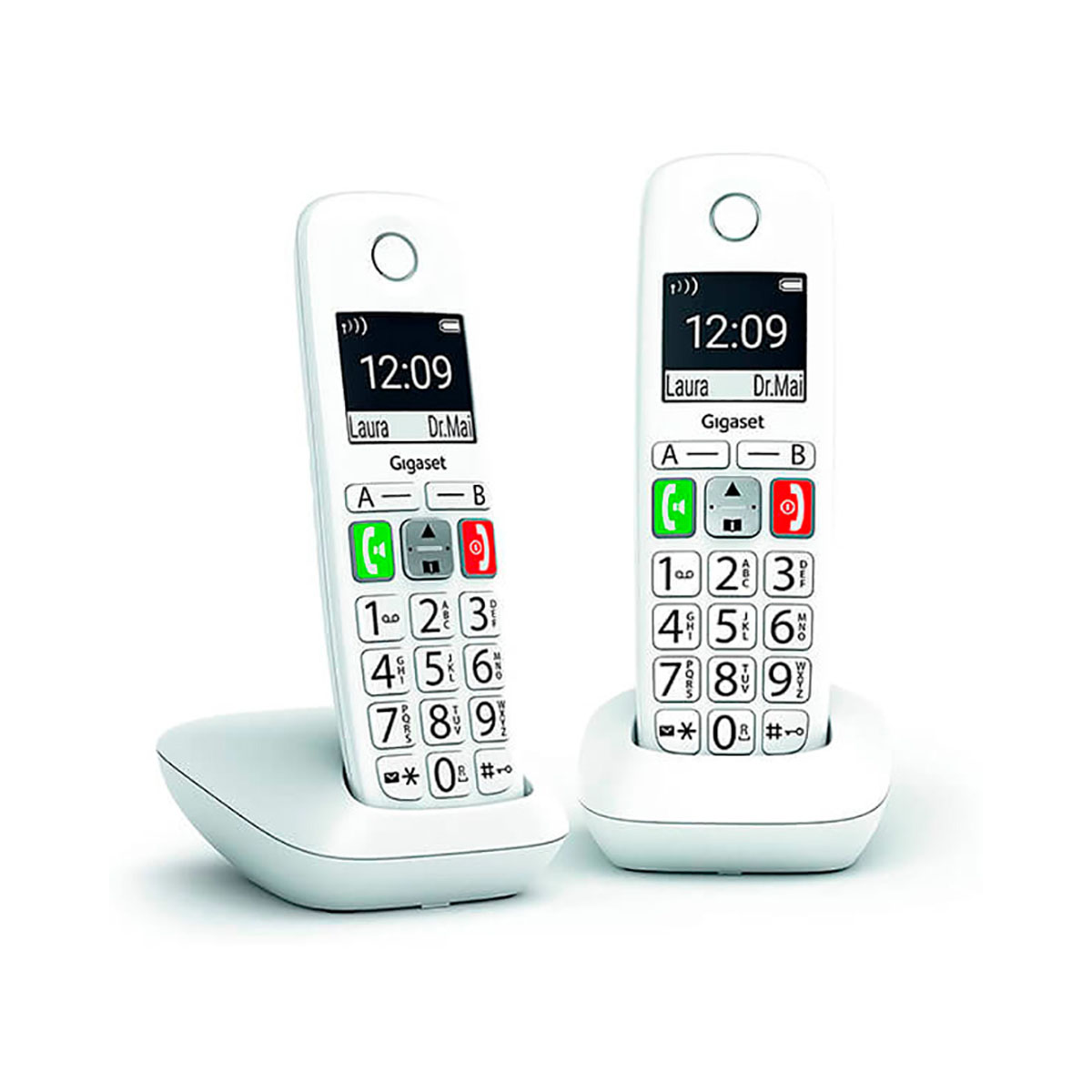 Teléfono Inalámbrico DECT Gigaset E290 DUO Blanco – SEMINUEVO