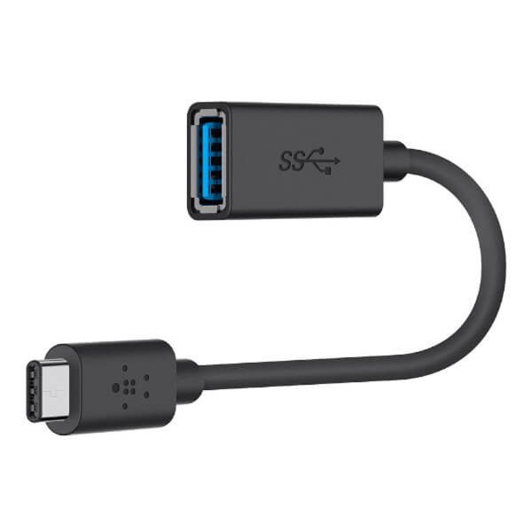 Belkin Adaptador de USB-C a USB-A 3.0 Negro