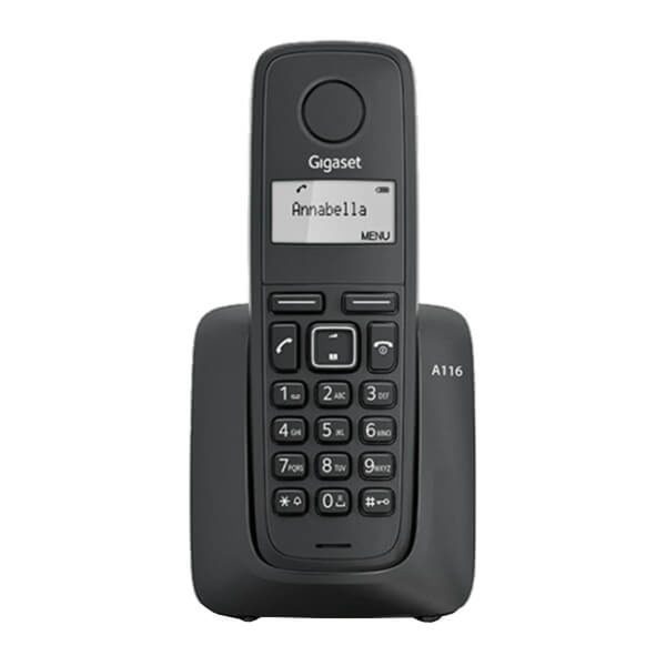 Teléfono inalámbrico Dect Gigaset A116 negro