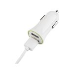 Movitel Dual Cargador de coche 2x USB-A 3.100 mAh Blanco