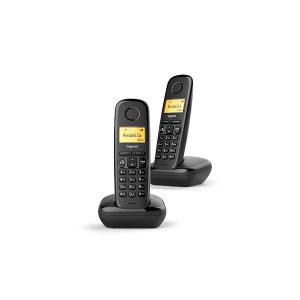 Teléfono Inalámbrico DECT Gigaset Duo Negro A270