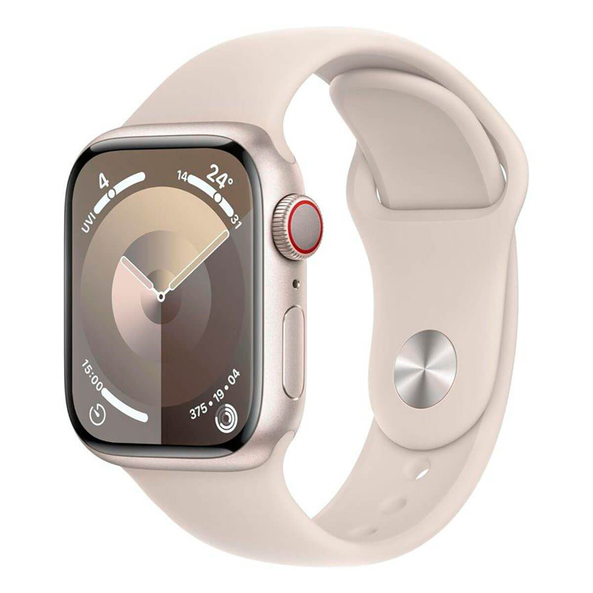 Apple Watch Series 9 GPS 41mm Aluminio y Correa deportiva Blanca MR8U3QF/A3 – Talla M/L