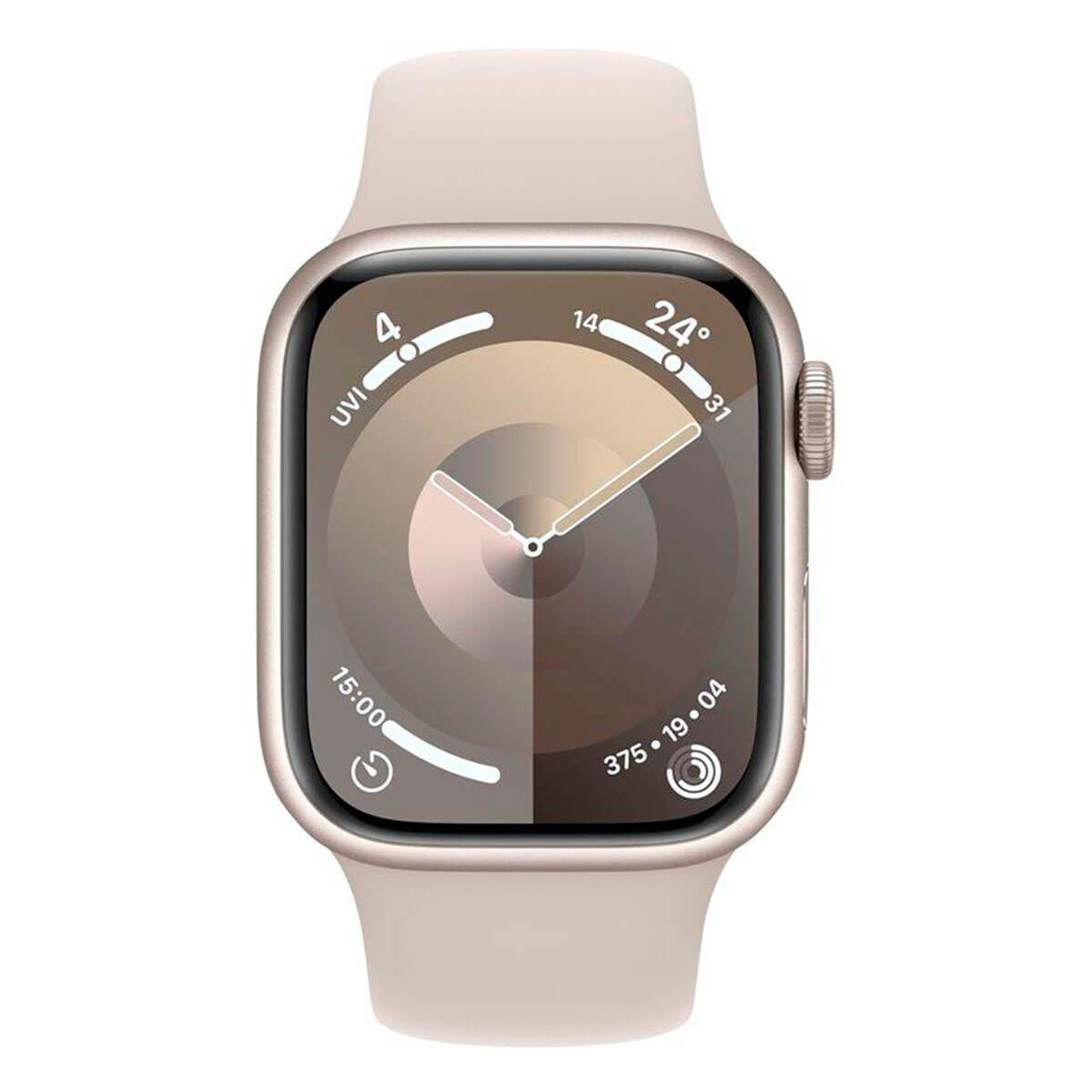 Apple Watch Series 9 GPS 41mm Aluminio y Correa deportiva Blanca MR8U3QF/A3 – Talla M/L