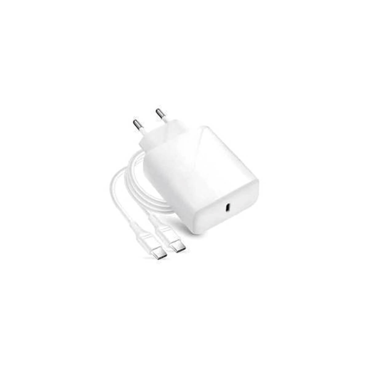 Cargador de Carga Rápida USB-C de 25W QuickCharge 4.0 + Cable USB-C Blanco