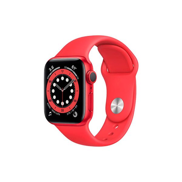 Apple Watch Series 6 (GPS), 44mm Aluminio (PRODUCT) RED y correa deportiva Roja