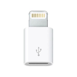 Apple Adaptador de Lightning a MicroUSB Blanco MD820ZM/A