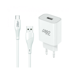 MyWay Cargador de pared USB 12 W + Cable USB-C Blanco