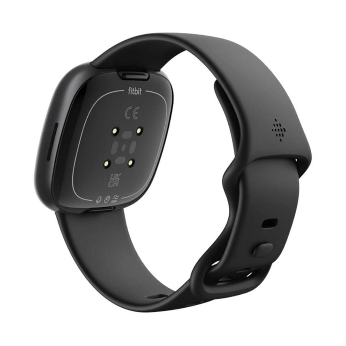 Fitbit Versa 4 Negro (Black) y Cuerpo de Aluminio Gris (Graphite)