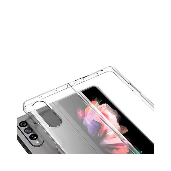 Funda de Silicona Rígida Transparente para Samsung Z Fold3 5G