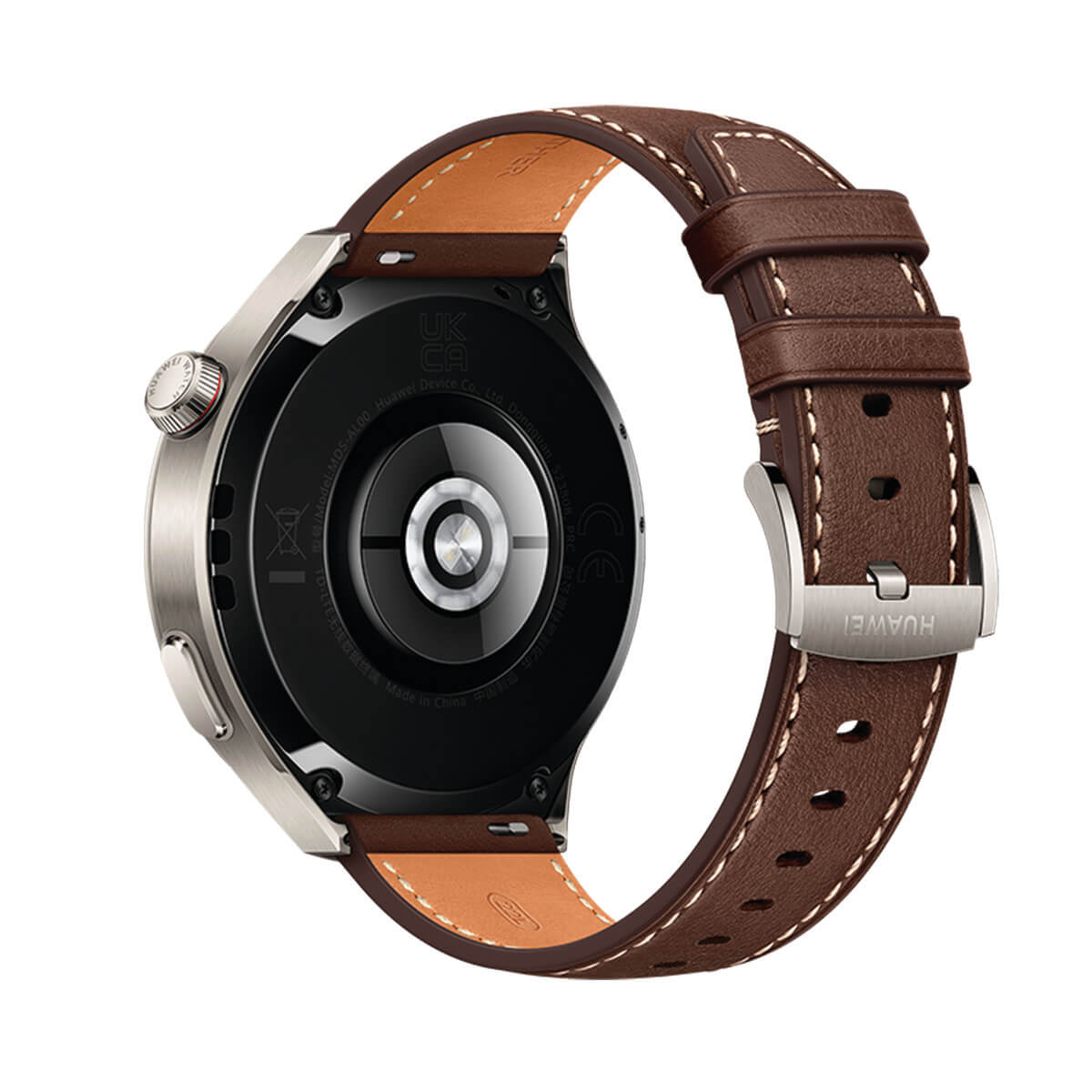 Huawei Watch 4 Pro Classic Titanio y Correa de Cuero Marrón (Dark Brown) Medes-L19L