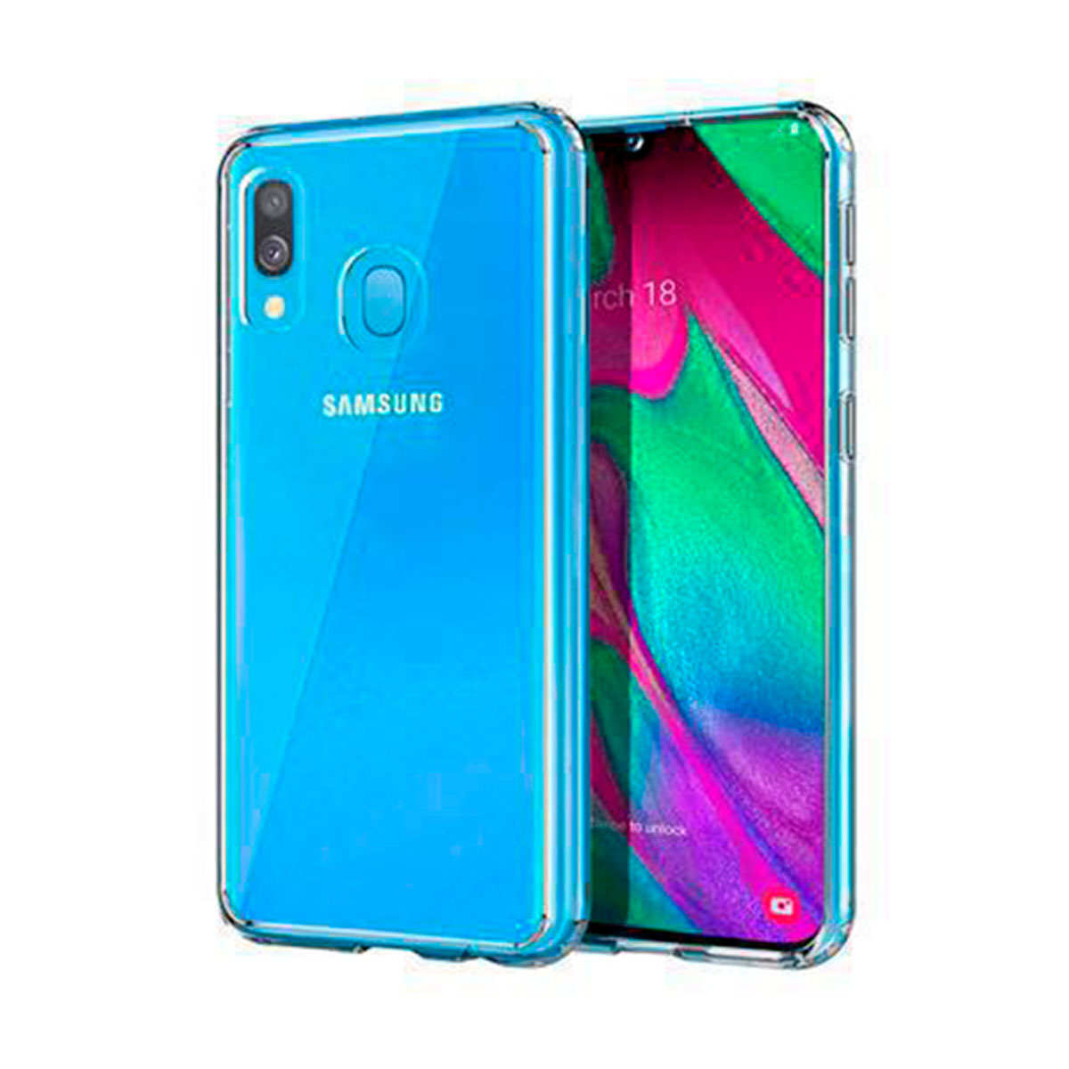 Funda Hybrid (bumper + trasera) Transparente para Samsung Galaxy A40