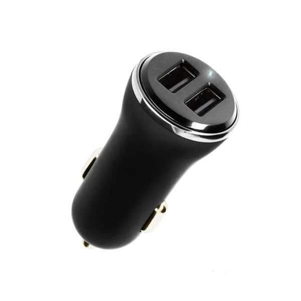 Cargador de coche Dual Supertouch 2x USB-A con cable tipo USB-C Negro